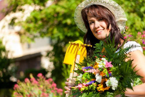 Professional garden planting and patio work in Bow